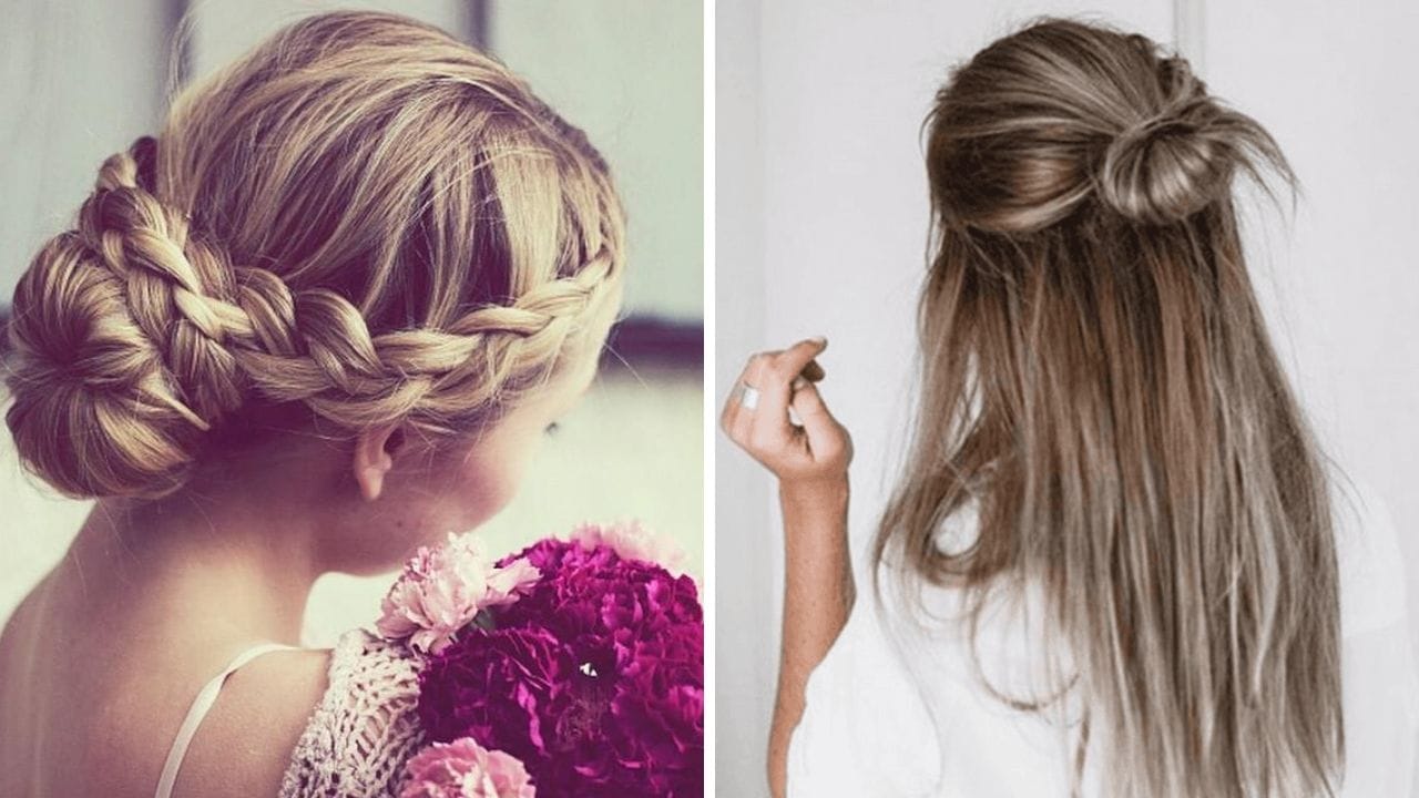 30 Cute and Easy Bun Hairstyles for Long and Medium Hair