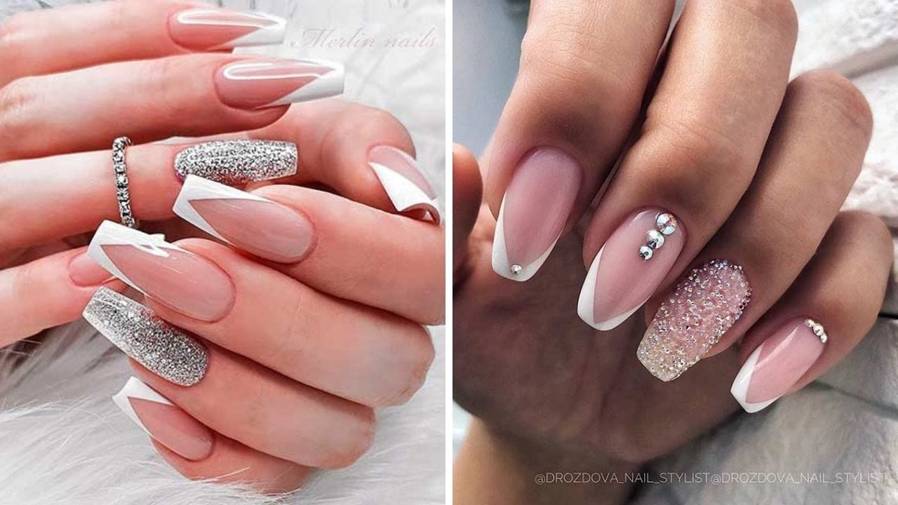 23 Stylish White Tip Nails You Should Try