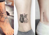 45 Trendy Ankle Tattoo for Women